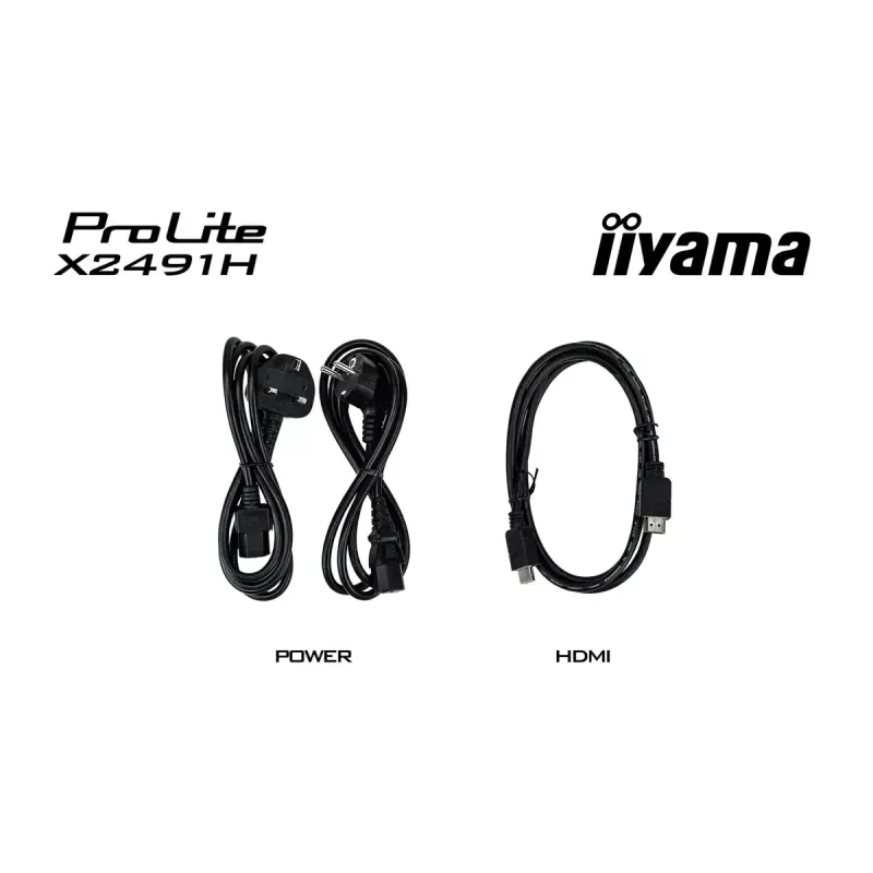 Monitorius IIYAMA ProLite X2491H-B1 23.8 col. (60,5 cm) IPS LCD Full HD 1920×1080 matinis juodas, VESA