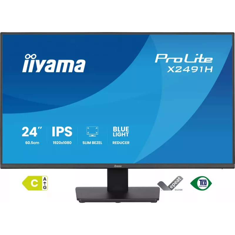 Monitorius IIYAMA ProLite X2491H-B1 23.8 col. (60,5 cm) IPS LCD Full HD 1920×1080 matinis juodas, VESA