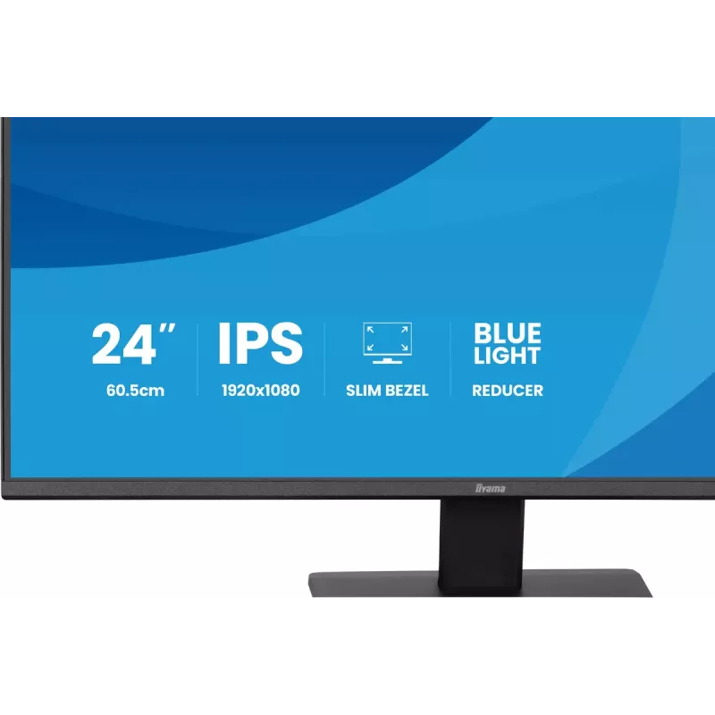 Monitorius IIYAMA ProLite X2491H-B1 23.8 col. (60,5 cm) IPS LCD Full HD 1920×1080 matinis juodas, VESA