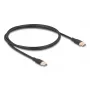 DeLOCK USB 2.0 laidas USB-C 1 m juodas 81238