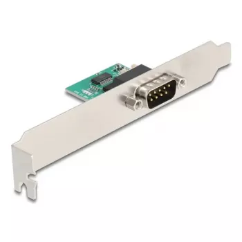 DELOCK 90582 USB 2.0 į RS-232 serijinis keitiklis/kartotuvas/izoliatorius, FTDI FT231XS, žalias nerūdijantis plienas