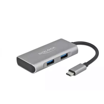 USB Hub DeLOCK išorinis USB 10 Gbps USB Type-C Hub 63261