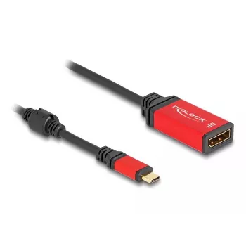 DeLOCK USB Type-C į DisplayPort adapteris 8K 30 Hz HDR raudonas