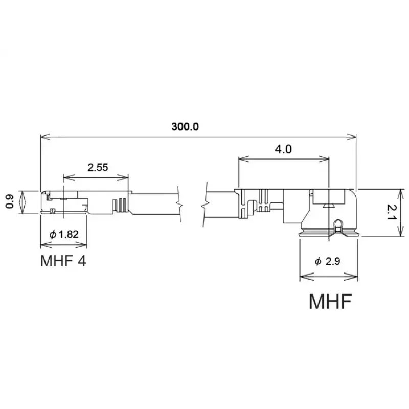 Koaksialinis kabelis DeLOCK 89649 0,3 m MHF I-PEX MHF IV HSC MXHP32