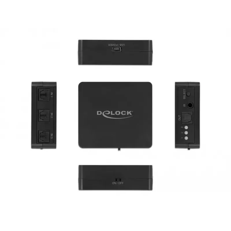 S/PDIF TOSLINK jungiklis DeLOCK 63395