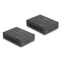 KVM prailgintuvas DELOCK 65957 – HDMI ir USB siųstuvas bei imtuvas, laidinis, iki 70 m, 18 Gbit/s, 600 MHz, juodas