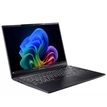 Nešiojamas kompiuteris bluechip TRAVELline U14W17, Copilot+ PC, Intel Core Ultra 5 135H, 35,6 cm (14 inch) Full HD+, 16 GB LPDDR5x, 500 GB SSD, Wi-Fi 7, Windows 11 Pro, juodas
