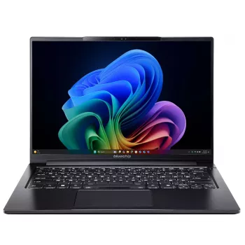 Nešiojamas kompiuteris bluechip TRAVELline U14W17, Copilot+ PC, Intel Core Ultra 5 135H, 35,6 cm (14 inch) Full HD+, 16 GB LPDDR5x, 500 GB SSD, Wi-Fi 7, Windows 11 Pro, juodas