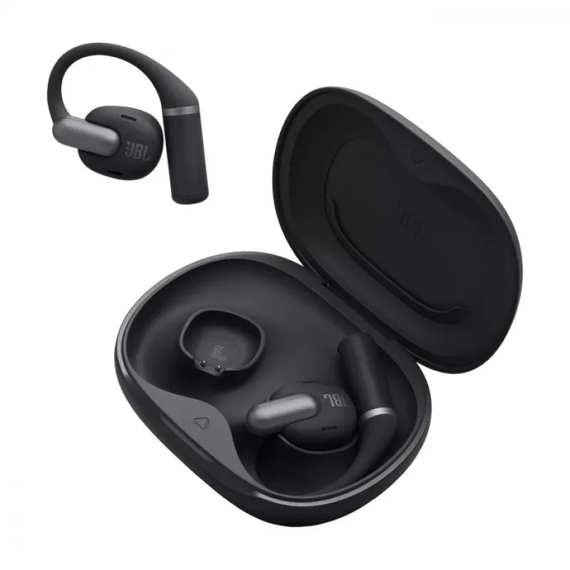 Ausinės JBL Sense Pro TWS Bluetooth užkabinamos ant ausies skambučiams ir muzikai, 20–40000 Hz, 95,2 g, Juodos
