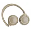 Ausinės JBL Tune 680NC, laidinės ir belaidės (Bluetooth, USB-C), antausinės, lankelis, smėlio spalvos, 20–20000 Hz, 161 g