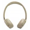 Ausinės JBL Tune 680NC, laidinės ir belaidės (Bluetooth, USB-C), antausinės, lankelis, smėlio spalvos, 20–20000 Hz, 161 g