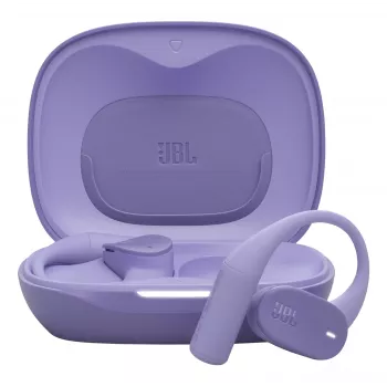 JBL Sense Lite belaidės ausinės, ausų kabliukai, muzika, Bluetooth, violetinė