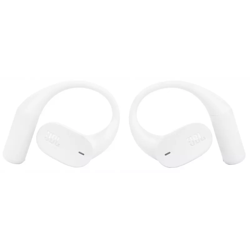 Ausinės JBL Sense Lite — belaidės Bluetooth ausų kilpa, intraauralinės, 20–20000 Hz, 83.5 g, baltos