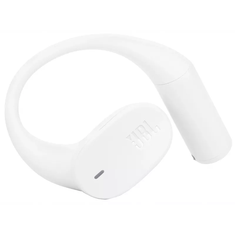Ausinės JBL Sense Lite — belaidės Bluetooth ausų kilpa, intraauralinės, 20–20000 Hz, 83.5 g, baltos