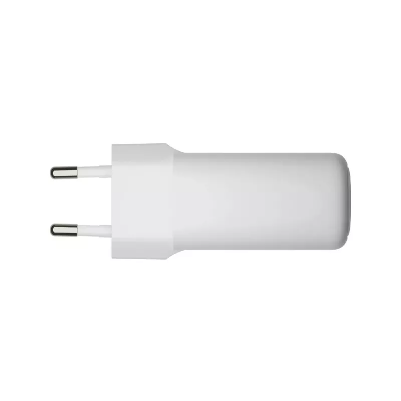 Sieninis USB-C įkroviklis 45W d bramante re-charge Pro — vidaus AC, 110–240V, baltas