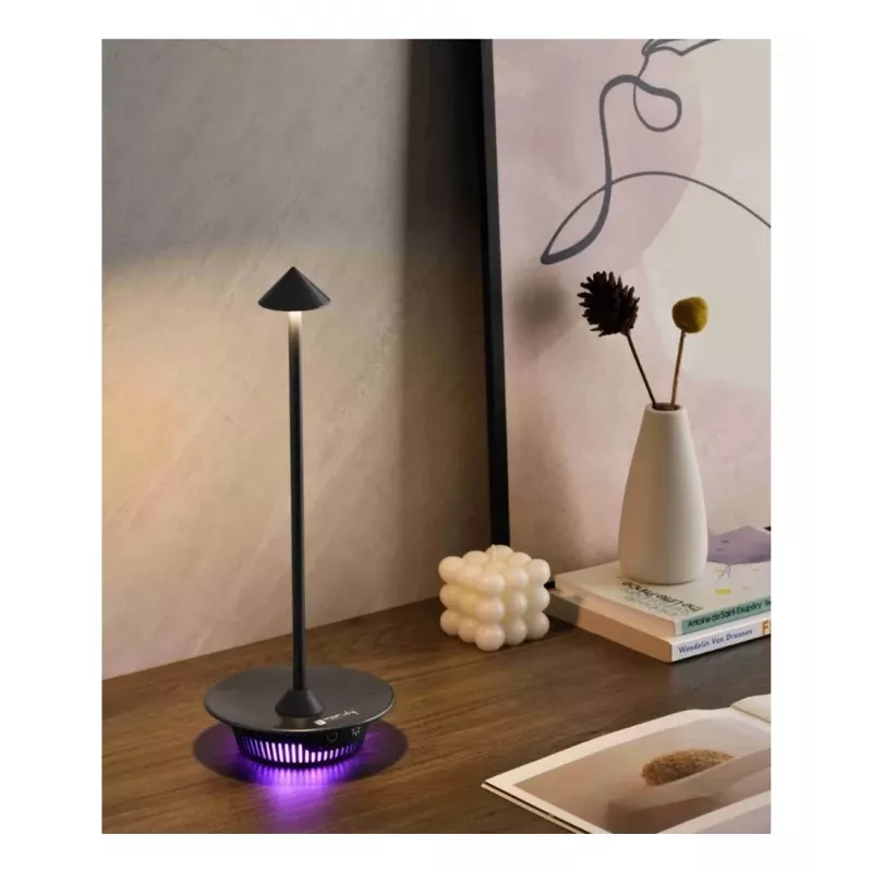 Techly I-LAMP-TABLE3 stalinė lempa su SMD LED moduliu, 1 W, juoda