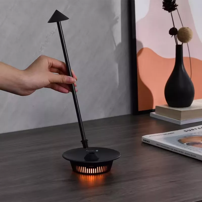 Techly I-LAMP-TABLE3 stalinė lempa su SMD LED moduliu, 1 W, juoda