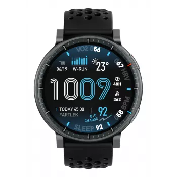 Išmanusis laikrodis Amazfit Active Max apvalus AMOLED 1,5 colio 480×480 jutiklinis 64MB RAM 4GB 658mAh Juodas