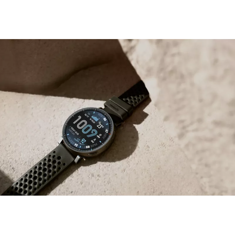 Išmanusis laikrodis Amazfit Active Max apvalus AMOLED 1,5 colio 480×480 jutiklinis 64MB RAM 4GB 658mAh Juodas