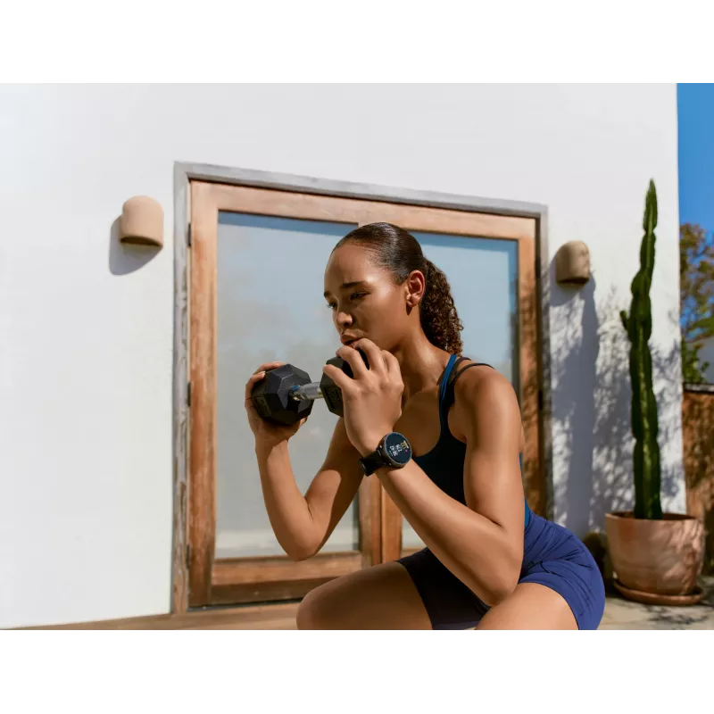 Išmanusis laikrodis Amazfit Active Max apvalus AMOLED 1,5 colio 480×480 jutiklinis 64MB RAM 4GB 658mAh Juodas