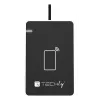 Techly I-CARD CAM-CIE bekontaktis RFID skaitytuvas USB juodas, sidabrinis