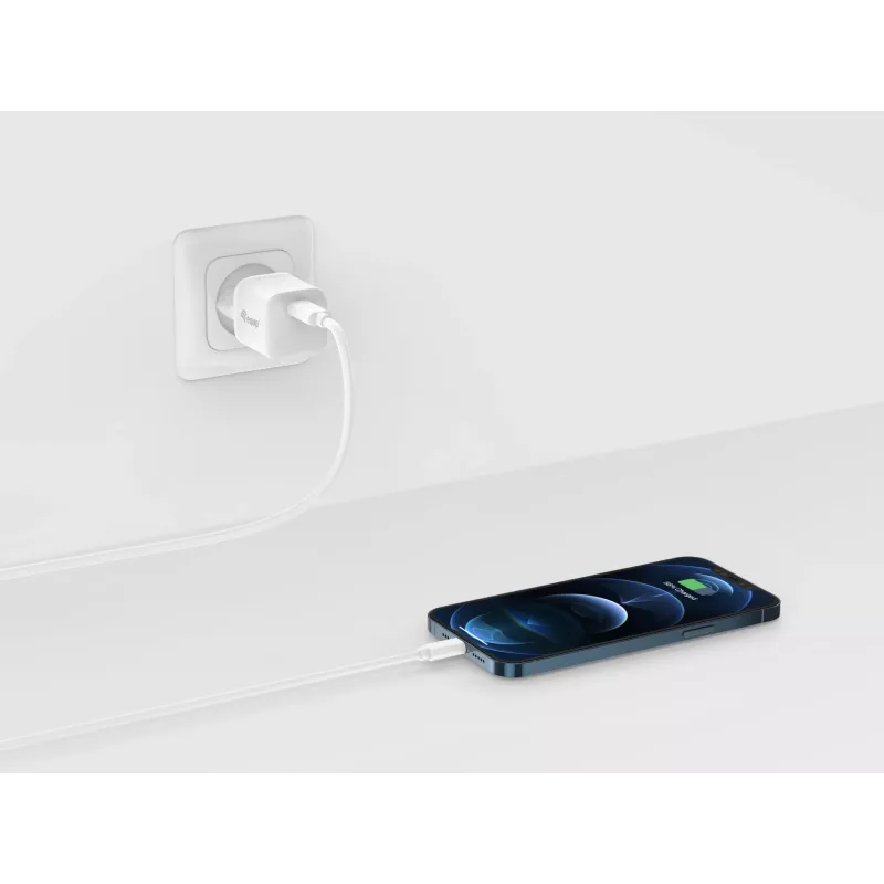 Equip 1-Port 20W USB-C PD įkroviklis patalpoms AC baltas 100-240V