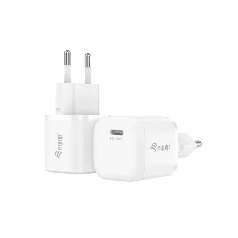 Equip 1-Port 20W USB-C PD įkroviklis patalpoms AC baltas 100-240V