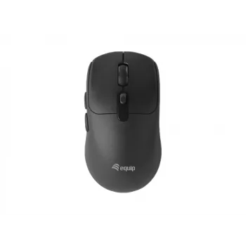 EQUIP ambidekstrinė 6 mygtukų dviejų režimų belaidė pelė, optinė 1600 DPI, RF + Bluetooth, juoda