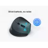 EQUIP ergonominė vertikali belaidė pelė dešinei rankai 1600 DPI, RF + Bluetooth, įkraunama, 6 mygtukai, juoda