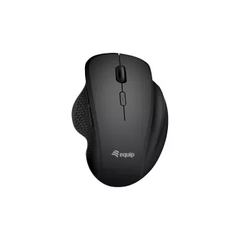 EQUIP 6 mygtukų dviejų režimų belaidė įkraunama pelė – dešinei rankai, optinė 1600 DPI, RF Wireless + Bluetooth, juoda