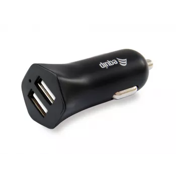 Equip 245510 universalus automobilinis įkroviklis su dviem USB prievadais, juodas