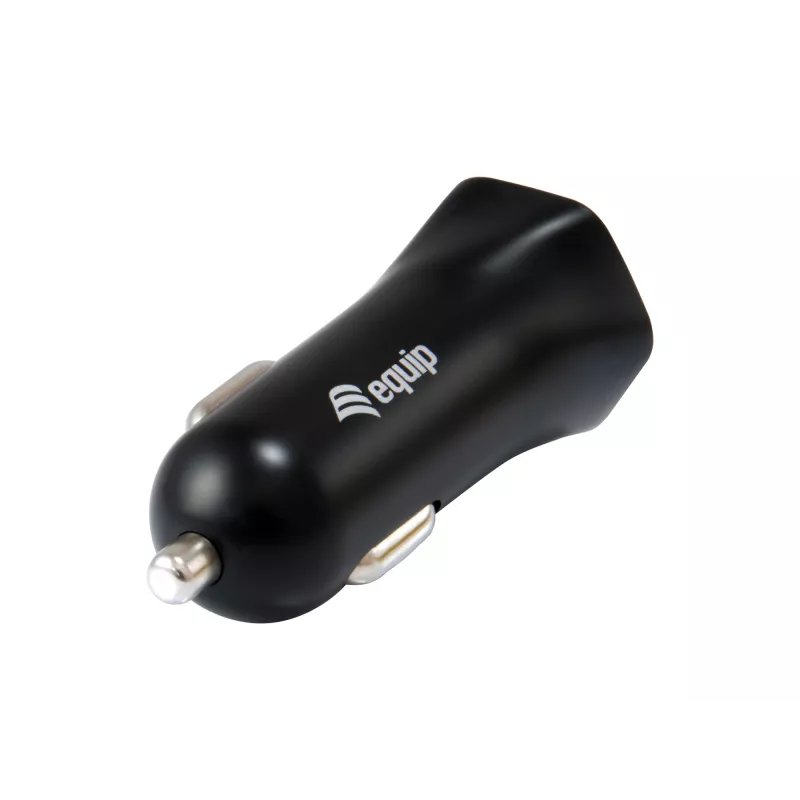 Equip 245510 universalus automobilinis įkroviklis su dviem USB prievadais, juodas
