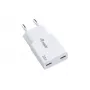 EQUIP 2-Port 30W GaN Slim USB-C PD Įkroviklis — 2 USB-C prievadai, 100–240V įėjimas, max 20V išėjimas, baltas