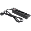 QOLTEC 54603 1U prailgintuvas 4× SCHUKO lizdai, 16A įvadas
