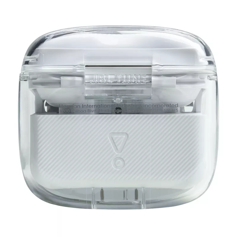 JBL Tune Flex Ghost Edition belaidės ausinės TWS į ausį skambučiams/muzikai Bluetooth permatomos, baltos