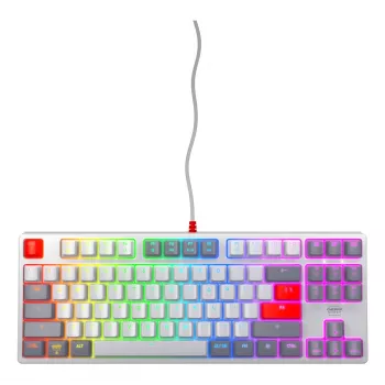 Mechaninė žaidimų klaviatūra CHERRY K4V2 RGB Tenkeyless Wired USB 67 klavišai