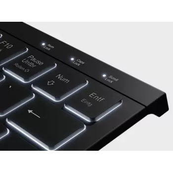 KeySonic KSK-5010ELC (DE) klaviatūra laidinė USB QWERTZ vokiška juoda