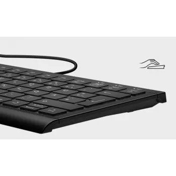 KeySonic KSK-5010ELC (DE) klaviatūra laidinė USB QWERTZ vokiška juoda
