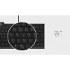 KeySonic KSK-5010ELC (DE) klaviatūra laidinė USB QWERTZ vokiška juoda