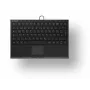 Klaviatūra KeySonic KSK-5211ELU (DE) QWERTZ, USB, juoda, su foniniu apšvietimu