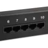 Equip 25 prievadų Cat.3 RJ45 ISDN skirstomasis skydas, juodas