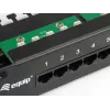 Equip 25 prievadų Cat.3 RJ45 ISDN skirstomasis skydas, juodas
