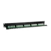 Equip 25 prievadų Cat.3 RJ45 ISDN skirstomasis skydas, juodas