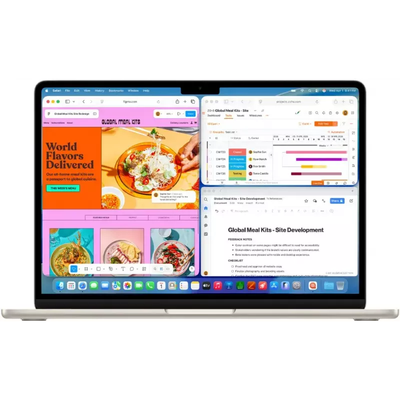 Nešiojamas kompiuteris Apple MacBook Air M5, 13,6 colio (34,5 cm), 16 GB RAM, 512 GB SSD, macOS Tahoe, Mėlyna