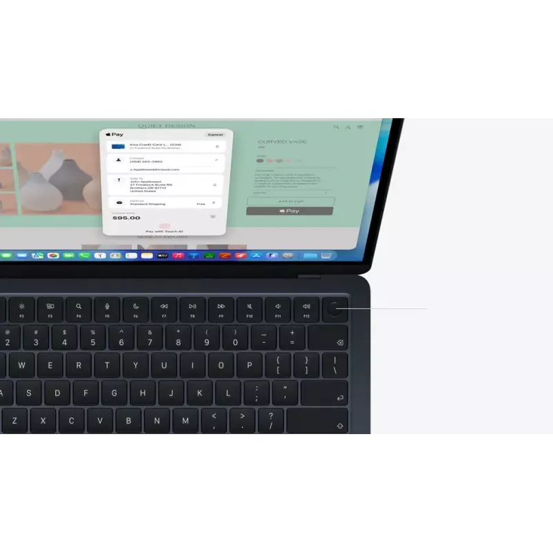 Nešiojamas kompiuteris Apple MacBook Air M5, 13,6 colio (34,5 cm), 16 GB RAM, 512 GB SSD, macOS Tahoe, Mėlyna