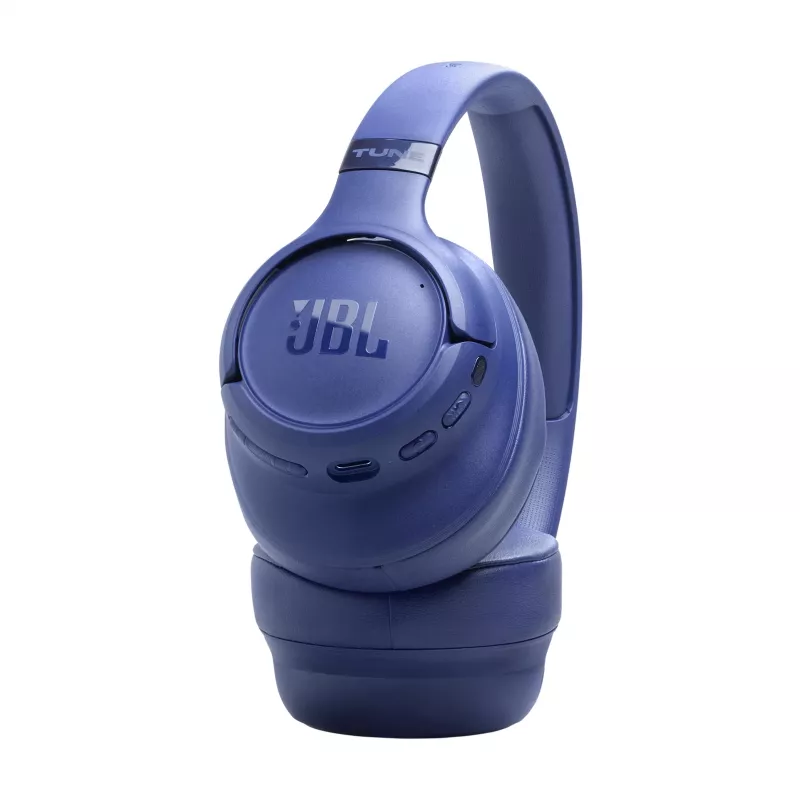 Ausinės JBL Tune 780NC, laidinės ir belaidės, ant ausų, su galvos juosta, skambučiams/muzikai, USB Type-C, Bluetooth, mėlynos