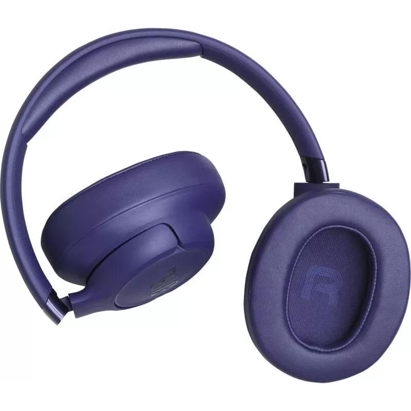 Ausinės JBL Tune 780NC, laidinės ir belaidės, ant ausų, su galvos juosta, skambučiams/muzikai, USB Type-C, Bluetooth, mėlynos