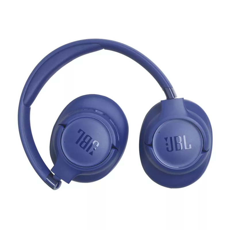 Ausinės JBL Tune 780NC, laidinės ir belaidės, ant ausų, su galvos juosta, skambučiams/muzikai, USB Type-C, Bluetooth, mėlynos