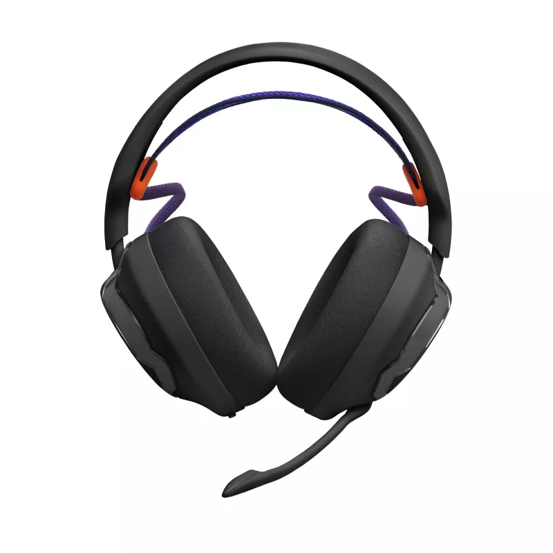 Ausinės JBL Quantum 650 – belaidės žaidimų ausinės, Bluetooth, USB-C, uždengiančios ausis, juodos, 20–20 000 Hz, 331,5 g