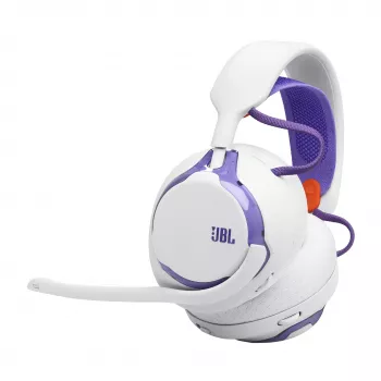 Ausinės JBL Quantum 650 — belaidės Bluetooth, USB-C, uždengiančios, lankelis, balta, 20–20000 Hz
